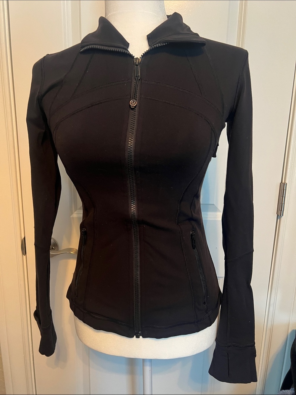 lululemon athletica Black Fitted Zip Jacket
